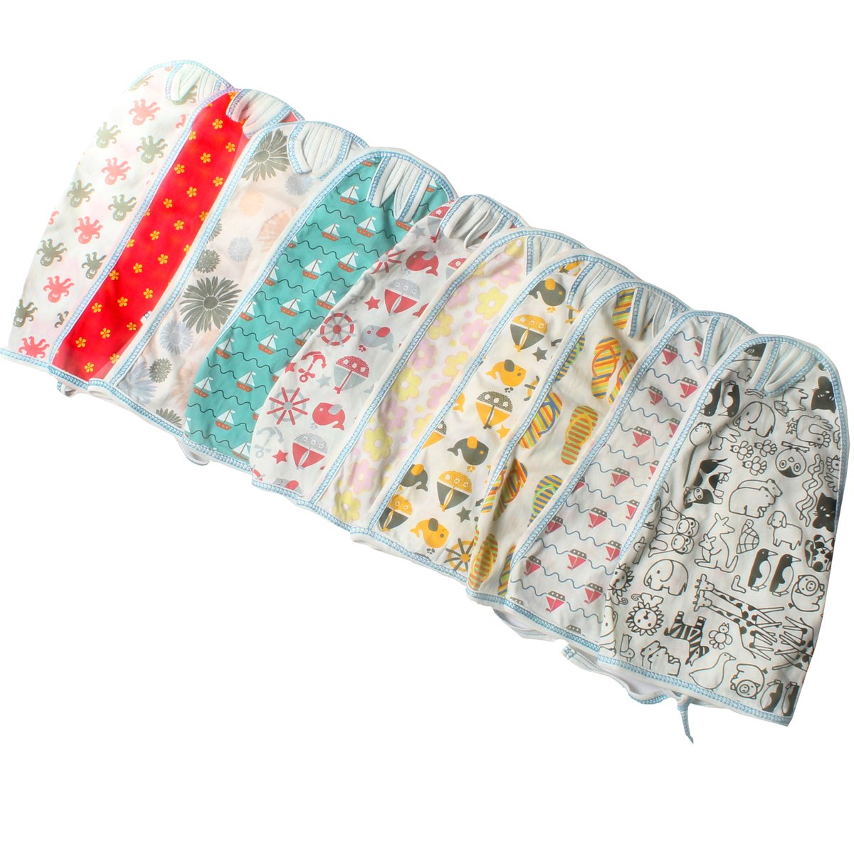 Organic Cotton Diaper Set For Unisex Baby (Pack Of 10)